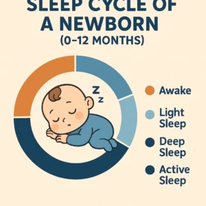 Infographic of a Newborn Sleep Cycle
